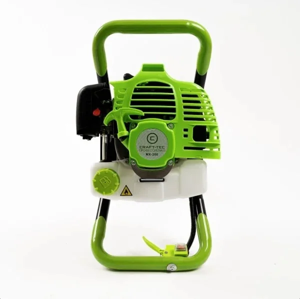 Motoburghiu Pe Benzina 58cc, 6.1kw, 8.1cp, Motor 2 TimpI, Fara Burghiu, Verde, Craft-Tec Mx200