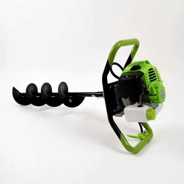 Motoburghiu Pe Benzina 58cc, 6.1kw, 8.1cp, Motor 2 TimpI, Fara Burghiu, Verde, Craft-Tec Mx200