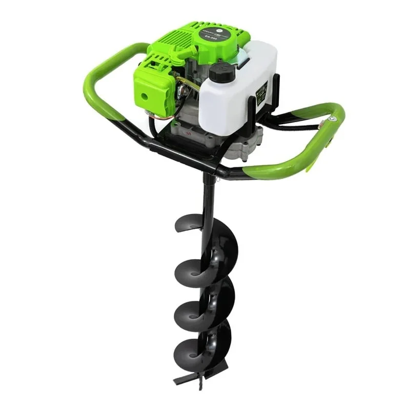 Motoburghiu Pe Benzina 58cc, 6.1kw, 8.1cp, Motor 2 TimpI, Fara Burghiu, Verde, Craft-Tec Mx200