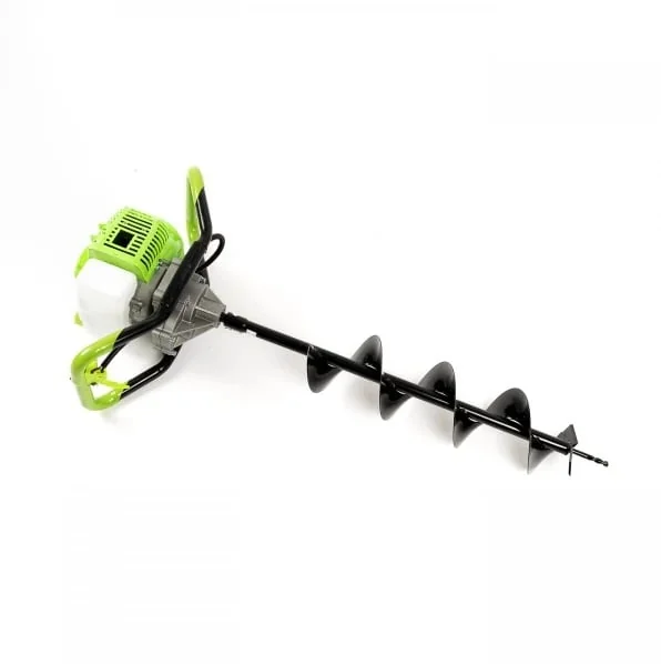 Motoburghiu Pe Benzina 58cc, 6.1kw, 8.1cp, Motor 2 TimpI, Fara Burghiu, Verde, Craft-Tec Mx200