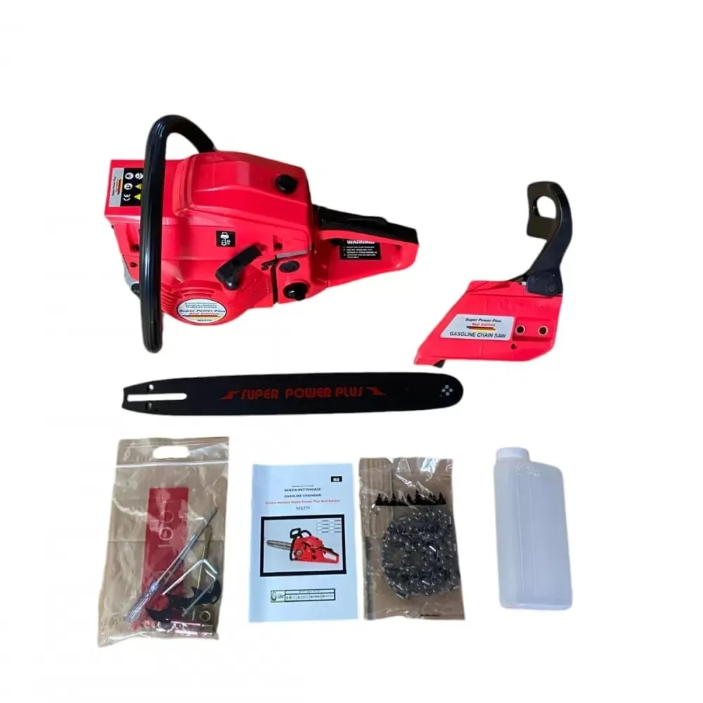 8.8CP *Power Plus - Craft-Tec® Germany* Drujba Pe Benzina Power Plus Red Edition, X8800, 8.8 CP, 6.5 KW, Lame 40 Cm, Lanț 32 Dinti, Motor 2 Timpi, Sistem Anti-Vibratii