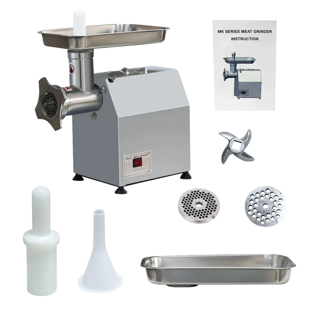 Masina De Tocat Carne MK22, Profesionala, 4500W, MK22, Constructie Profesionala Inox, 2 Site, Reverse, Campion CMP1787