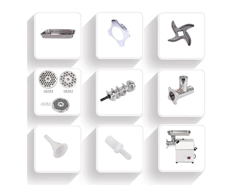 Masina De Tocat Carne MK22, Profesionala, 4500W, MK22, Constructie Profesionala Inox, 2 Site, Reverse, Campion CMP1787