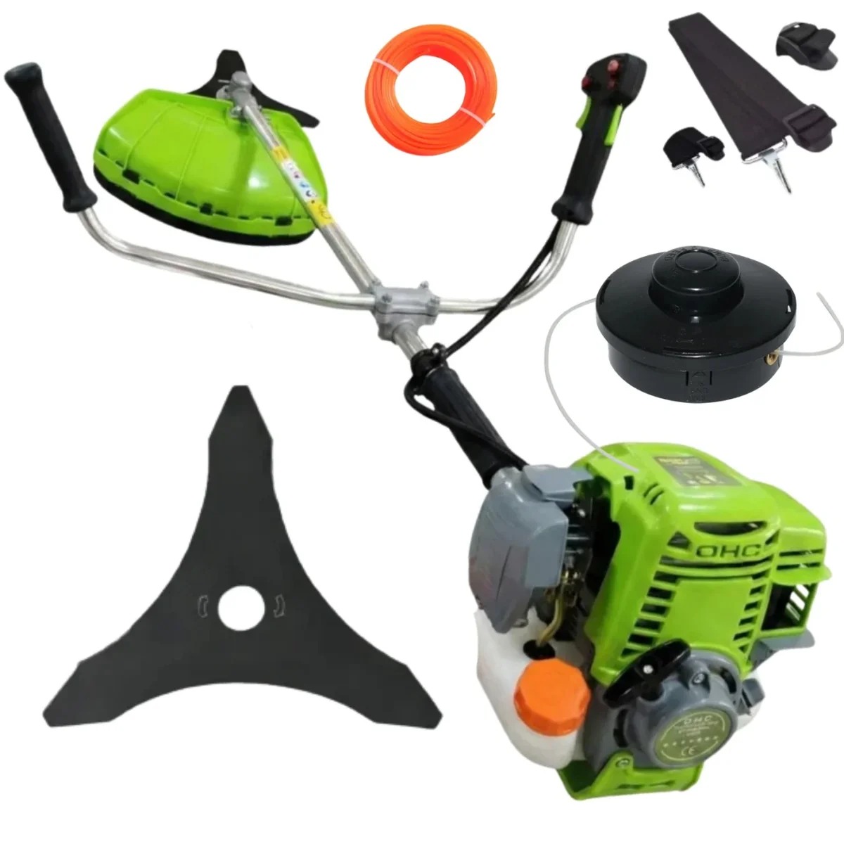 8.5CP, 4-Timpi Motocoasa Pe Benzina 4-Timpi, 8.5CP, 58CC, 12000 Rot/Min, Maner Anti-Vibratii, Easy-Start, Campion CMP1803