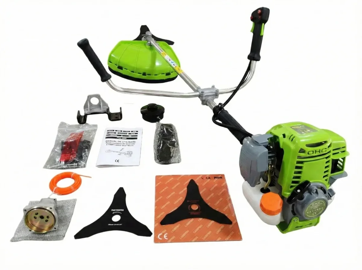 8.5CP, 4-Timpi Motocoasa Pe Benzina 4-Timpi, 8.5CP, 58CC, 12000 Rot/Min, Maner Anti-Vibratii, Easy-Start, Campion CMP1803