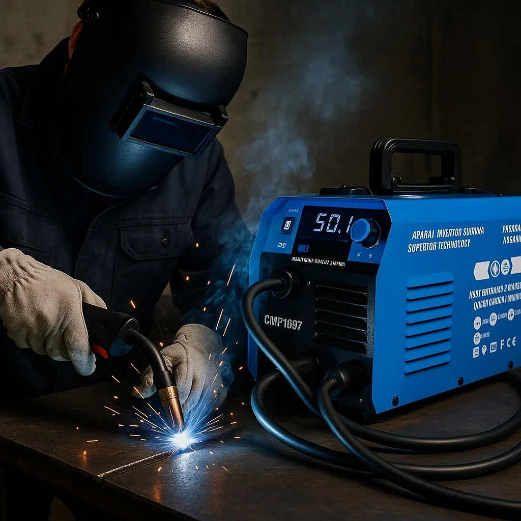 Aparat De Sudura Tip Invertor Cu Sarma 495A, Mma/Mig/Mag (Tig Lift Optional) Afisaj Digital, Ventilat, Urallmash Igbt Technology Ultra Hybrid Power, Cmp1697