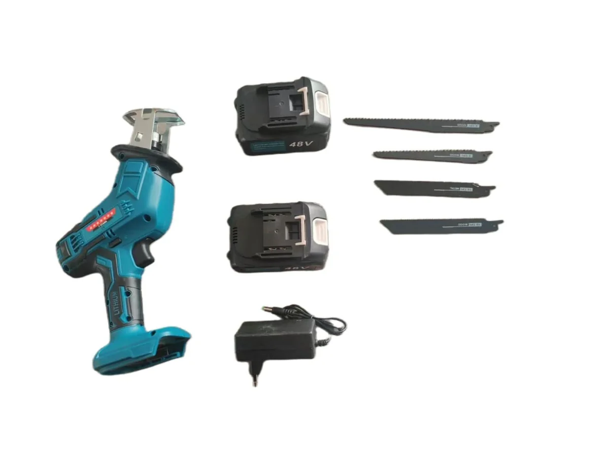 Fierăstrău Sabie 48V Cu 2 Acumulatori Li-Ion, Sistem Quick Release, Valiză Transport, Campion CMP1725F