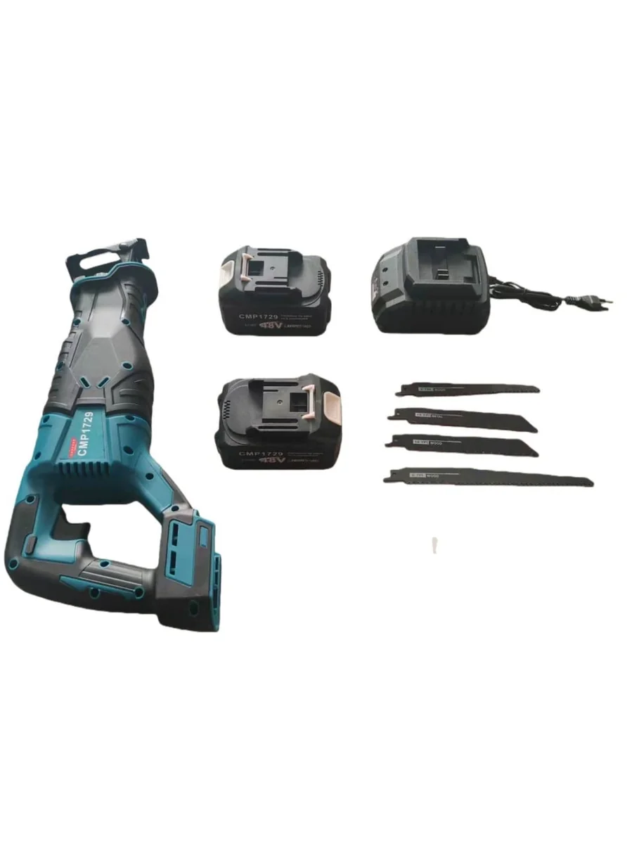 Fierastrau Sabie 48V Cu 2 Acumulatori Li-Ion, Accesorii Incluse, Valiza Transport, 4 Lame Incluse Campion CMP1729