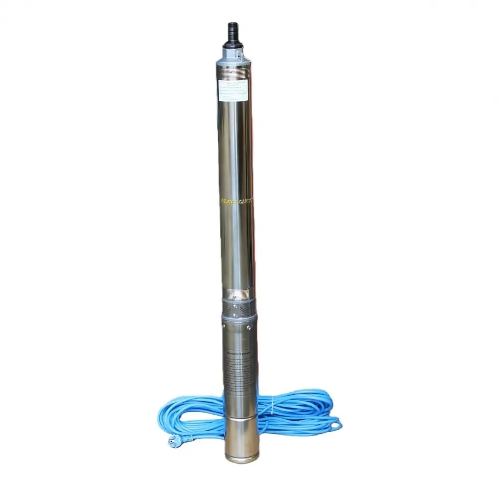 Pompa Submersibila De Mare Adancime Multietajata 4SDM3/16 CMP1778, 16 Turbine, Debit 12 M³/H (12.000 L/H), Inaltime Refulare 250 M, Alimentare 220 V, Diametru 4", Cablu 30 M, Carcasa Inox, Pentru Apa Curata