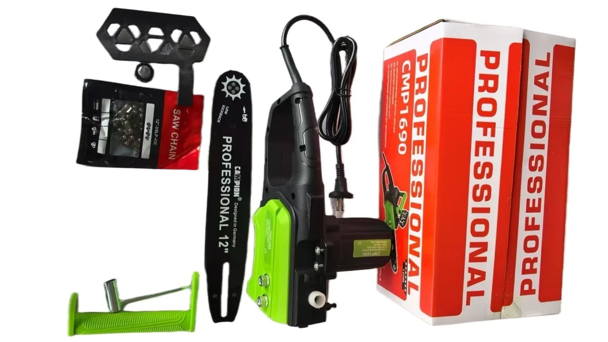 Drujba Electrică 3000W, 4500Rpm, 300mm, 15 m/s, Ungere Automată, Pornire Lentă, Campion Professional CMP1690