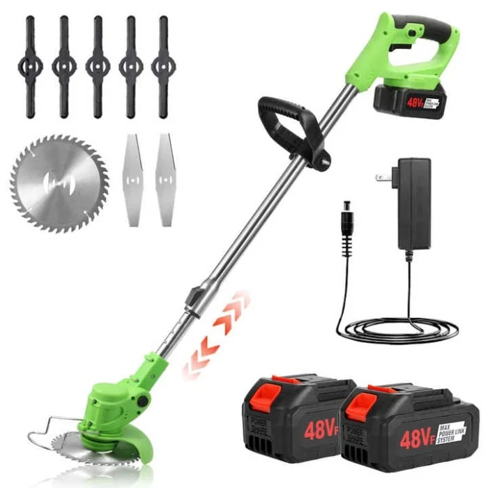 Motocositoare Electrică Cu 2 Acumulatori Și Accesorii CMP1823, Sistem Fără Fir, Motor Electric De Putere, Autonomie Extinsă, Design Ergonomic, Pentru Tuns Iarbă Și Vegetație Ușoară