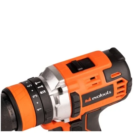 Masina De Insurubat Cu Percutie Brushless Evotools 683869, Kit Max 20V, 2 Acumulatori 2Ah, Incarcator Rapid, Cuplu 50Nm, 2 Viteze, Mandrina Metalica 13mm