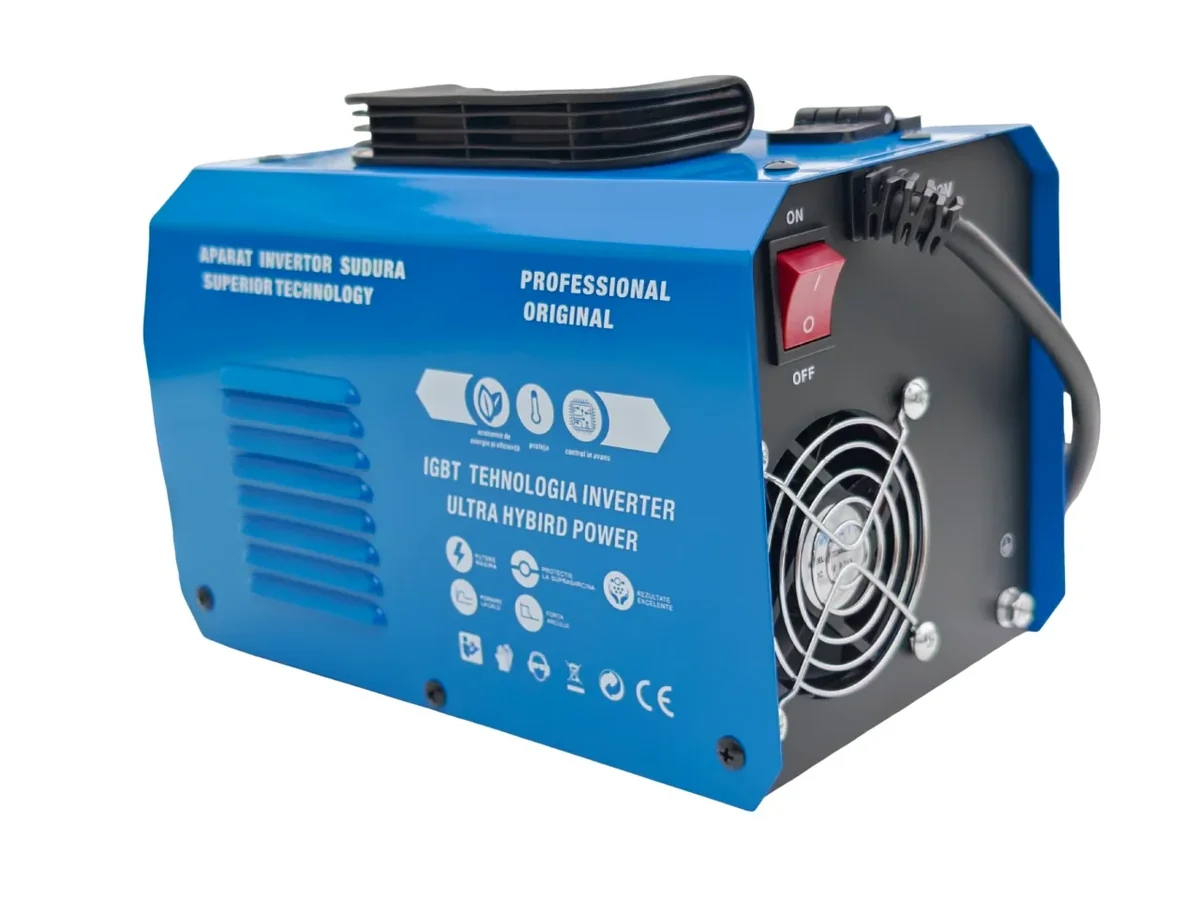 Mega Pachet Aparat De Sudura Tip Invertor Cu Sarma 510A, + X2 Sarma 1.0mm, X2 Electrozi 2.5mm, Ochelari Automati, Magnet MMA/MIG/MAG/TIG CablU Sudura 3M, Afisaj Digital, Ventilat, URALMASH IGBT Tehnology Ultra Hybrid Power, CMP1697