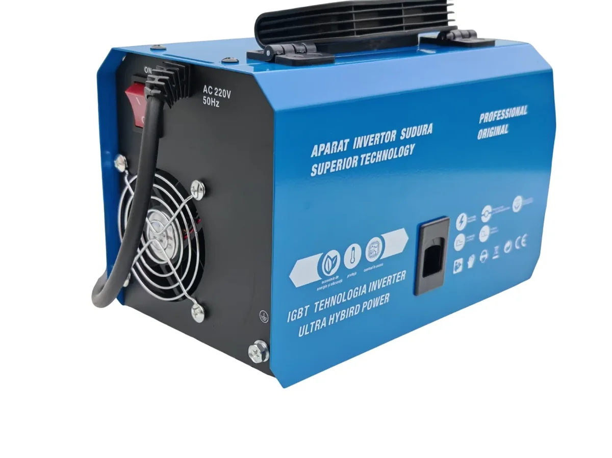 Mega Pachet Aparat De Sudura Tip Invertor Cu Sarma 510A, + X2 Sarma 1.0mm, X2 Electrozi 2.5mm, Ochelari Automati, Magnet MMA/MIG/MAG/TIG CablU Sudura 3M, Afisaj Digital, Ventilat, URALMASH IGBT Tehnology Ultra Hybrid Power, CMP1697