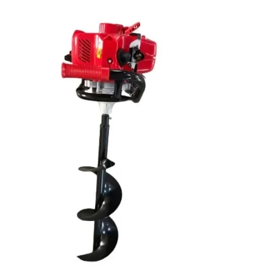Motoburghiu Pe Benzina (Foreza) Campion CMP4350P GT-4350, 8.5CP, Motor 2 Timpi 52CC, 9200RPM, Burghie 100-300mm, Adancime 800mm, Rezervor 1.2L, 12kg, Model Rosu Trigo
