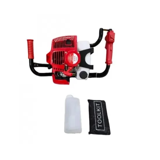 Motoburghiu Pe Benzina (Foreza) Campion CMP4350P GT-4350, 8.5CP, Motor 2 Timpi 52CC, 9200RPM, Burghie 100-300mm, Adancime 800mm, Rezervor 1.2L, 12kg, Model Rosu Trigo