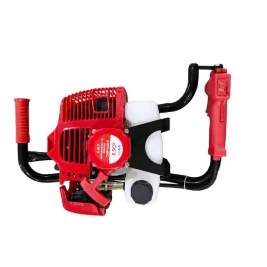 Motoburghiu Pe Benzina (Foreza) Campion CMP4350P GT-4350, 8.5CP, Motor 2 Timpi 52CC, 9200RPM, Burghie 100-300mm, Adancime 800mm, Rezervor 1.2L, 12kg, Model Rosu Trigo