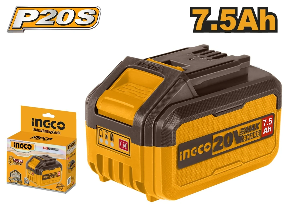 Baterie (Acumulator) 20V 7.5Ah Seria P20S Ingco FBLI2075