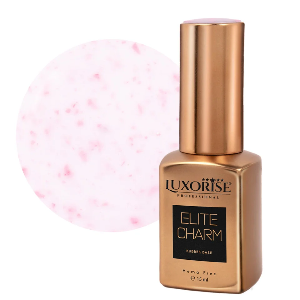 Rubber Base Hema Free LUXORISE ELITE CHARM - Rose Gold Elegance 15ml