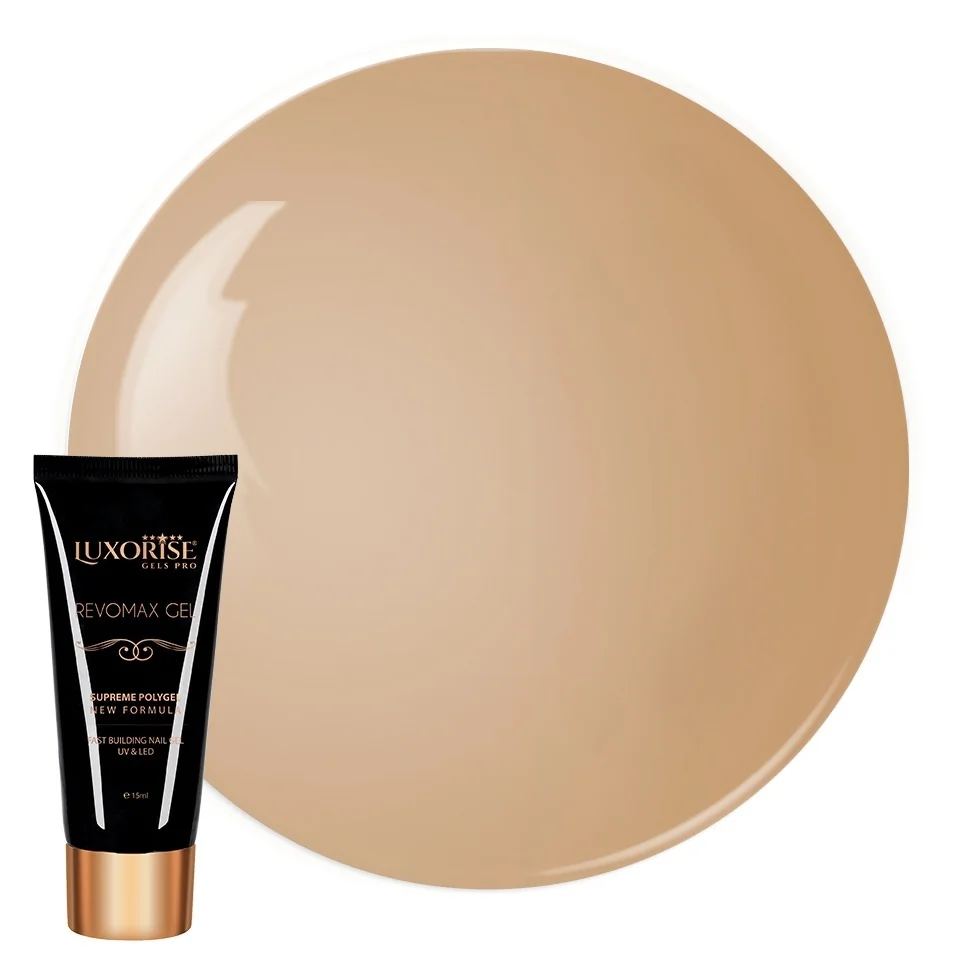 Polygel REVOMAX GEL LUXORISE Nude Chocolate, 15ml