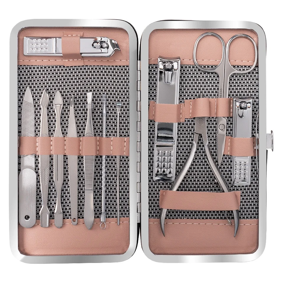 Trusa Manichiura SensoPRO Milano 12 piese - Powder Pink