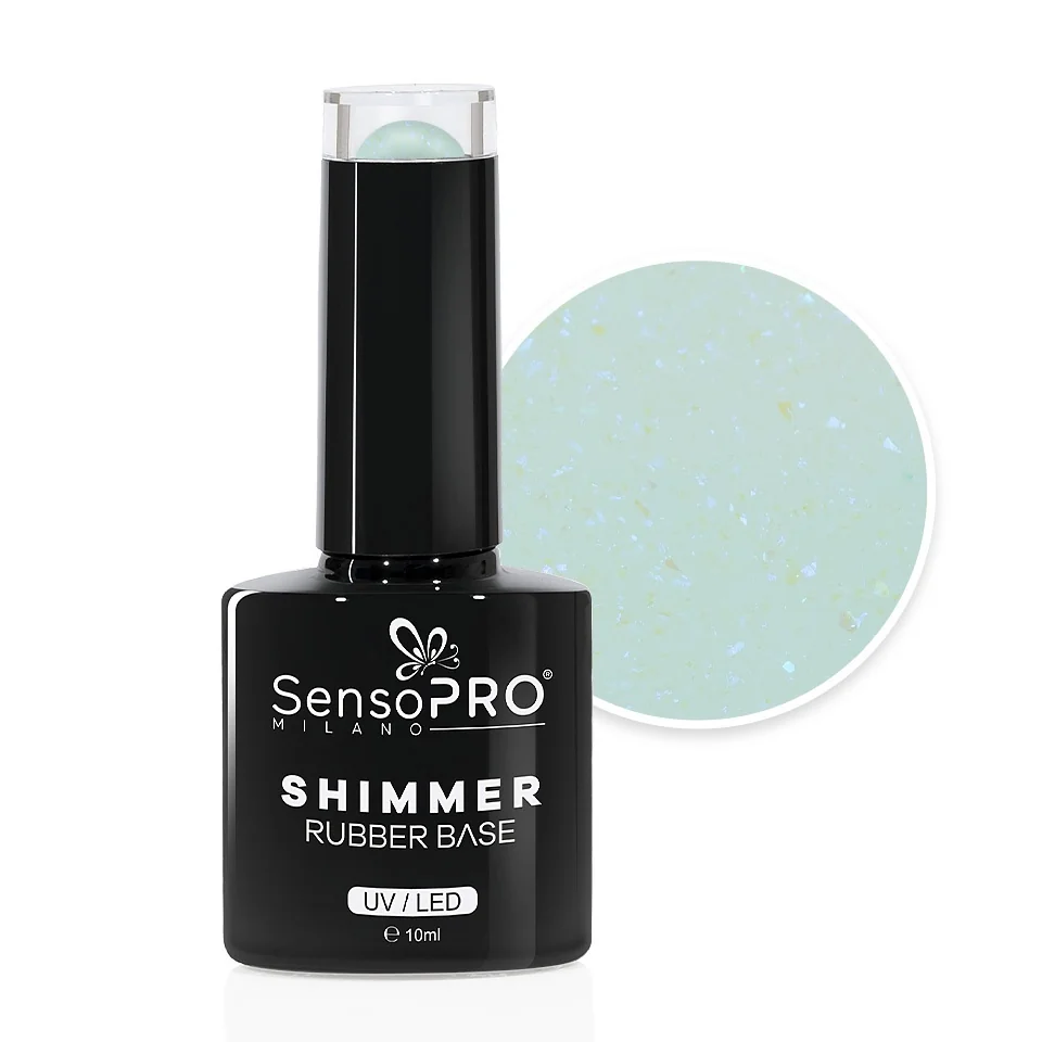 Shimmer Rubber Base SensoPRO Milano - #26 Blueberry Honey, 10ml