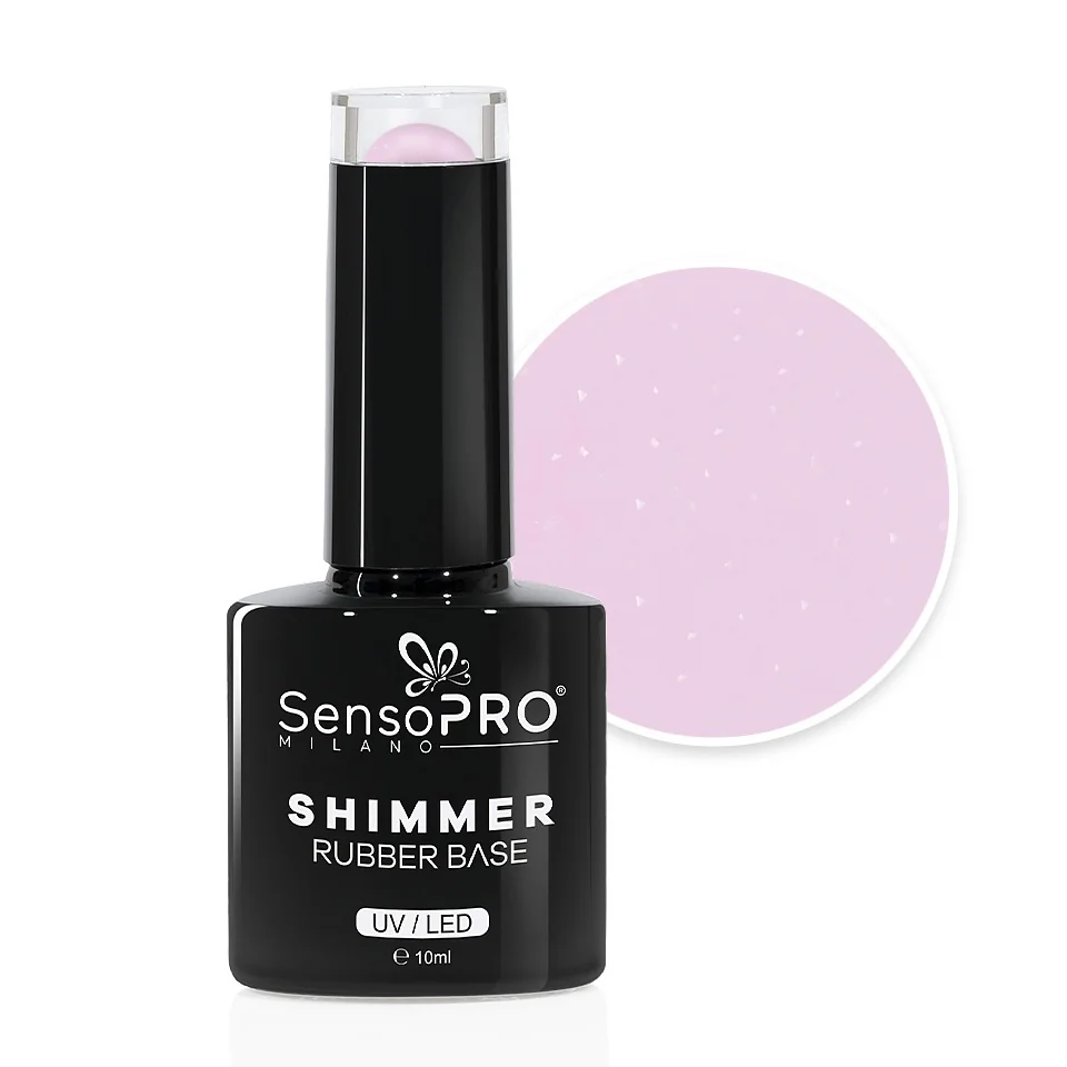 Shimmer Rubber Base SensoPRO Milano - #31 Diamond Ring, 10ml