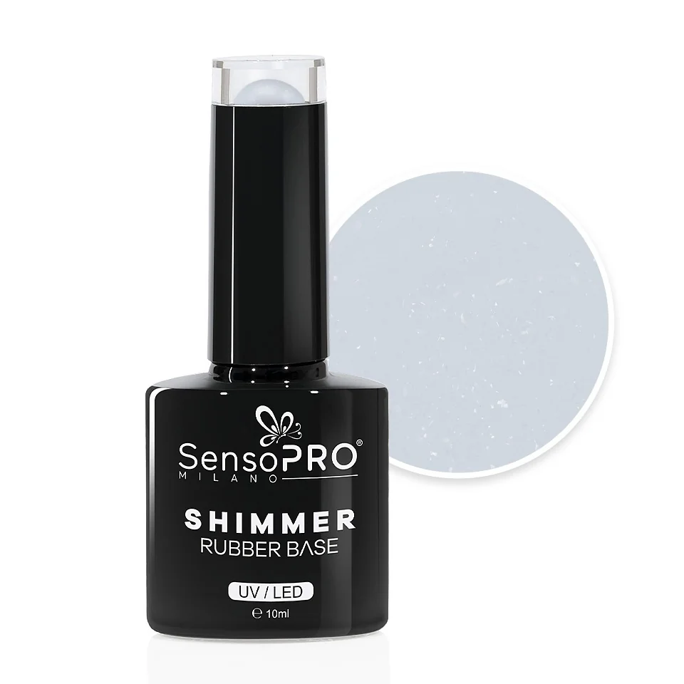 Shimmer Rubber Base SensoPRO Milano - #56 Glowing Grip, 10ml