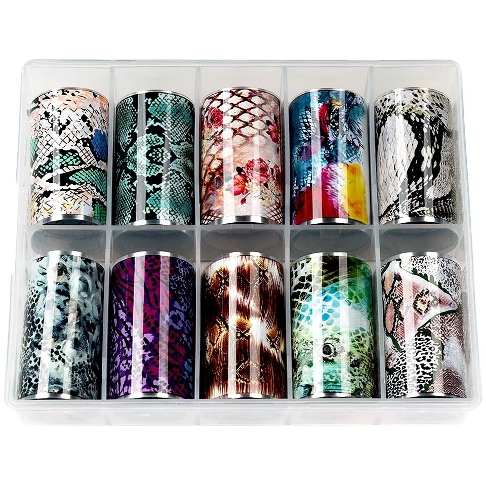 Set Folii Transfer LUXORISE #45 Snake Colors, 10 buc