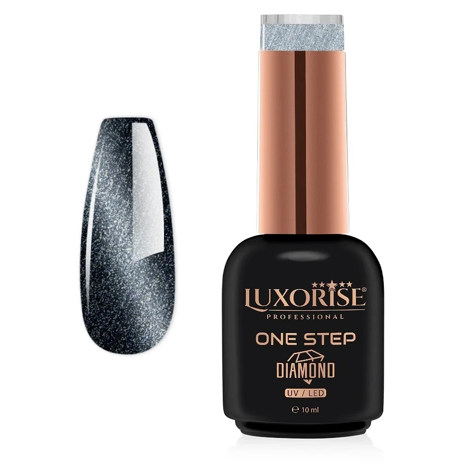 Oja Semipermanenta One Step Diamond Cat Eye LUXORISE - Frosted Silver, 10ml