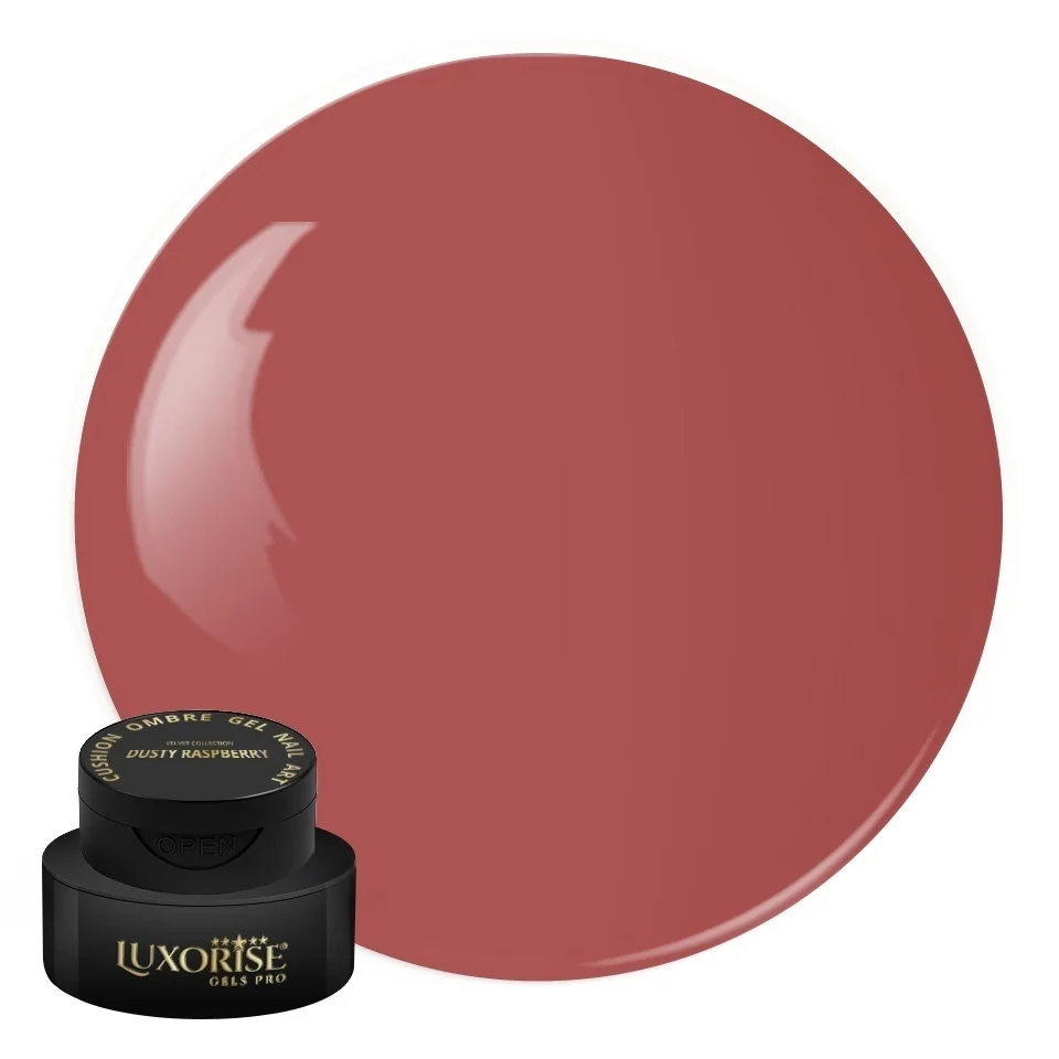 Gel UV Nail Art Babyboomer LUXORISE Cushion Ombre Velvet - Dusty Raspberry, 2ml