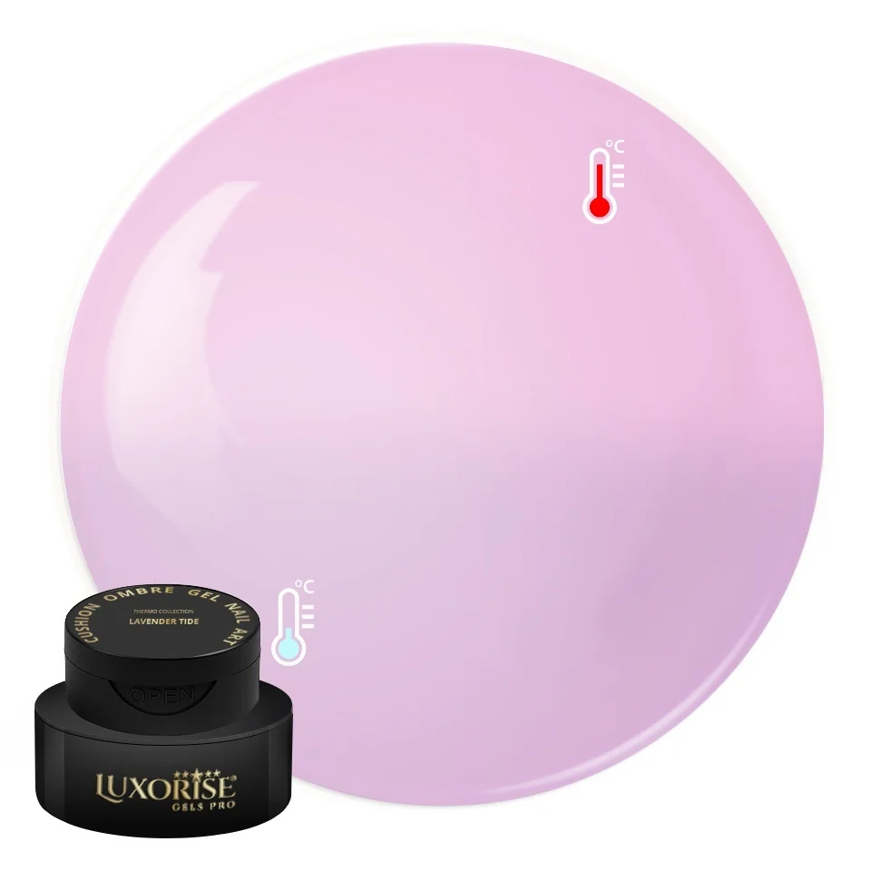 Gel UV Nail Art Babyboomer LUXORISE Cushion Ombre Thermo - Lavender Tide, 2ml