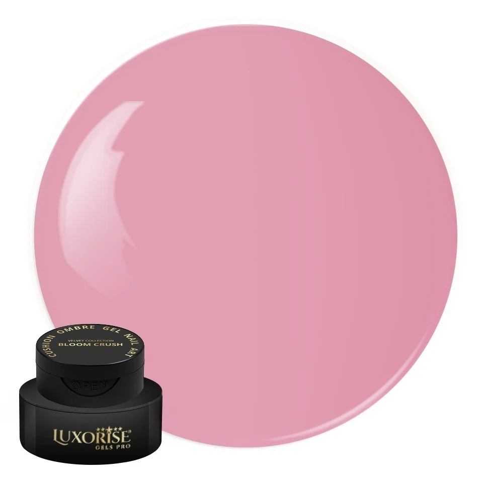 Gel UV Nail Art Babyboomer LUXORISE Cushion Ombre Velvet - Bloom Crush, 2ml