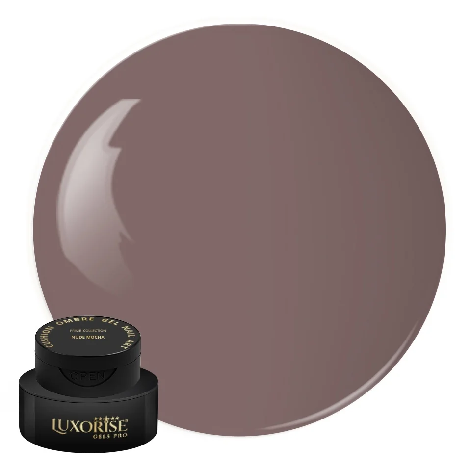 Gel UV Nail Art Babyboomer LUXORISE Cushion Ombre Prime - Nude Mocha, 2ml
