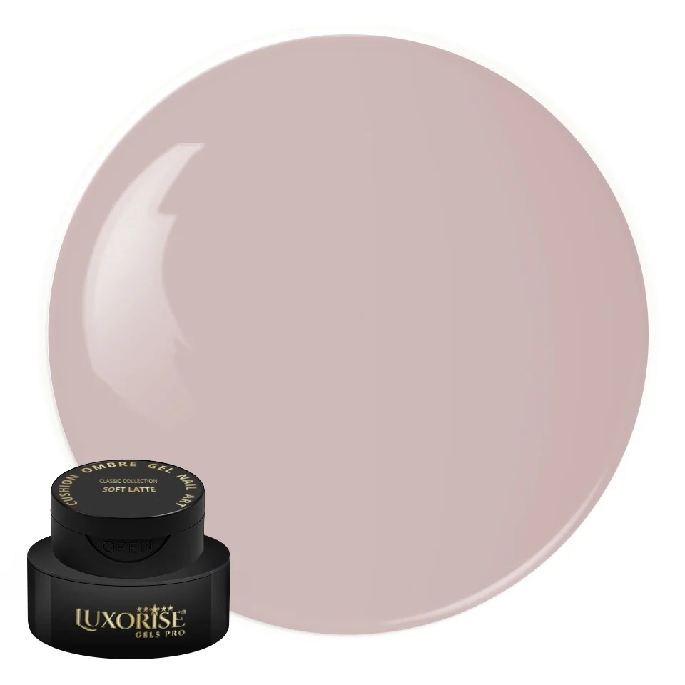 Gel UV Nail Art Babyboomer LUXORISE Cushion Ombre Classic - Soft Latte, 2ml