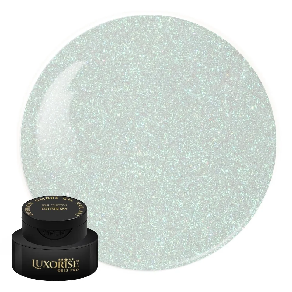 Gel UV Nail Art Babyboomer LUXORISE Cushion Ombre Pearl - Cotton Sky, 2ml
