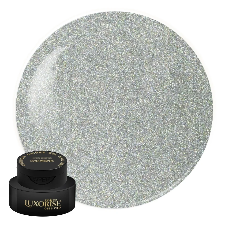 Gel UV Nail Art Babyboomer LUXORISE Cushion Ombre Chrome - Frozen Chrome, 2ml