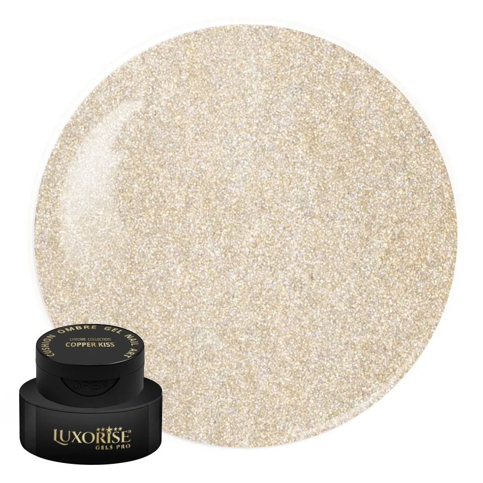 Gel UV Nail Art Babyboomer LUXORISE Cushion Ombre Chrome - Copper Kiss, 2ml