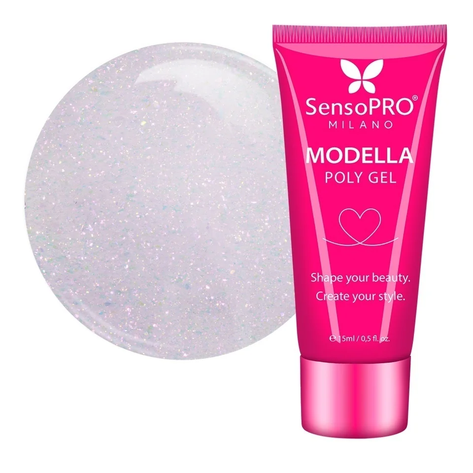 Polygel MODELLA SensoPRO Milano - Mauve Diamond, 15ml