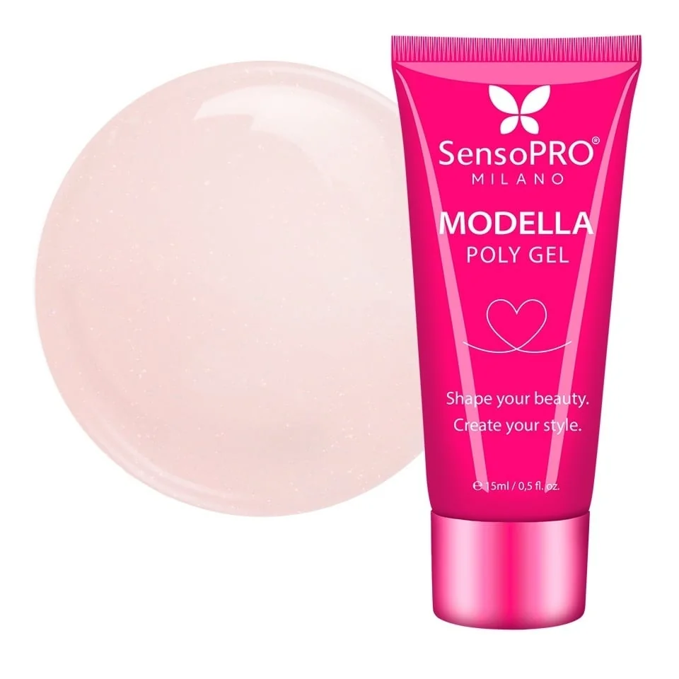 Polygel MODELLA SensoPRO Milano - Peach Veil, 15ml
