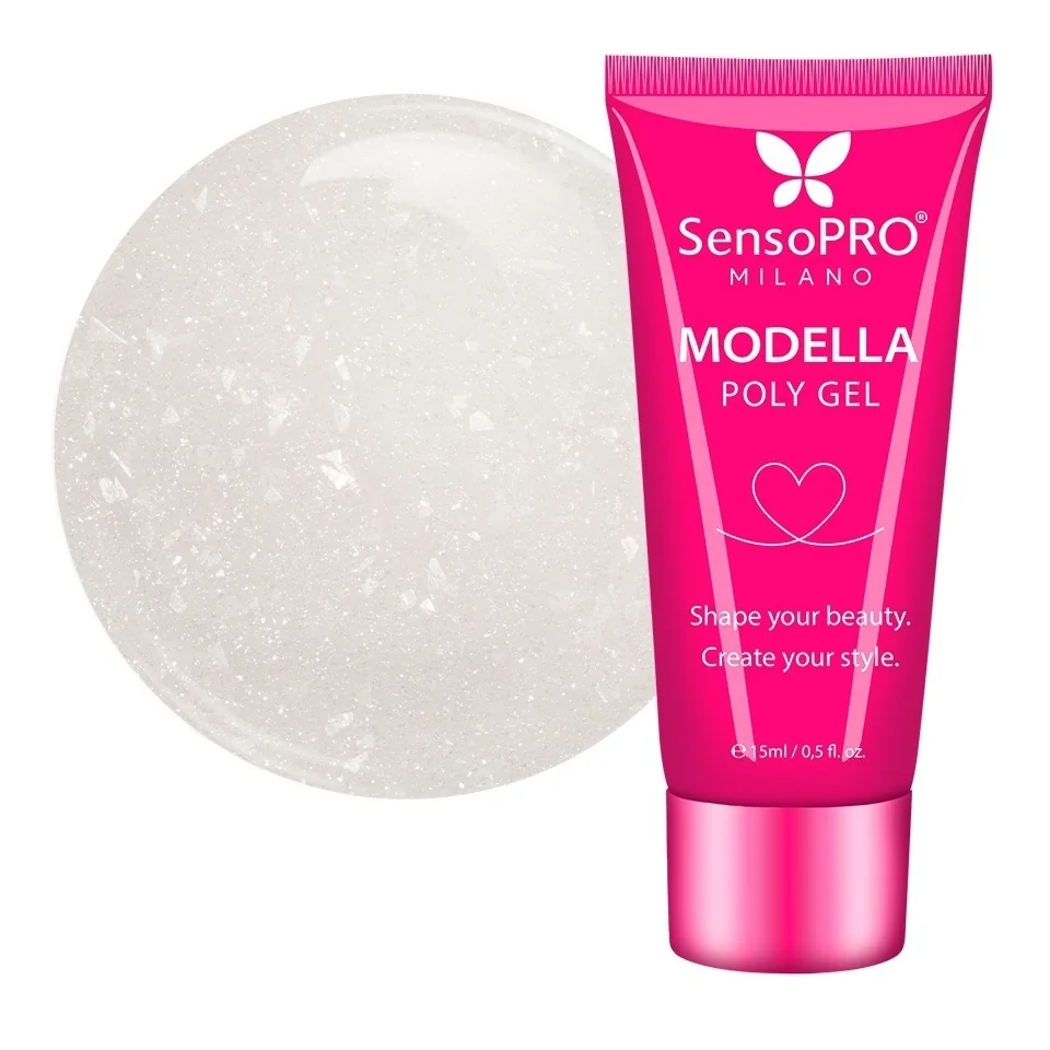 Polygel MODELLA SensoPRO Milano - Sand Gleam, 15ml
