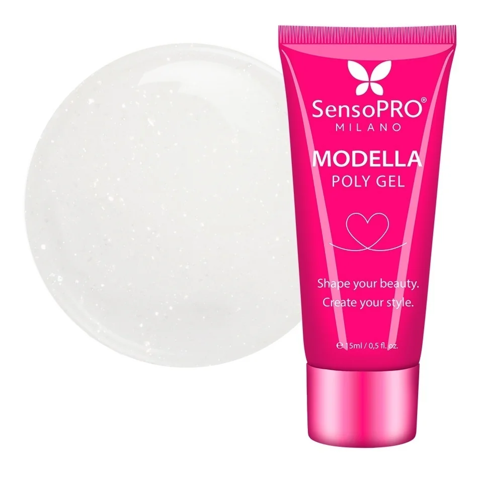 Polygel MODELLA SensoPRO Milano - Ivory Pearl, 15ml