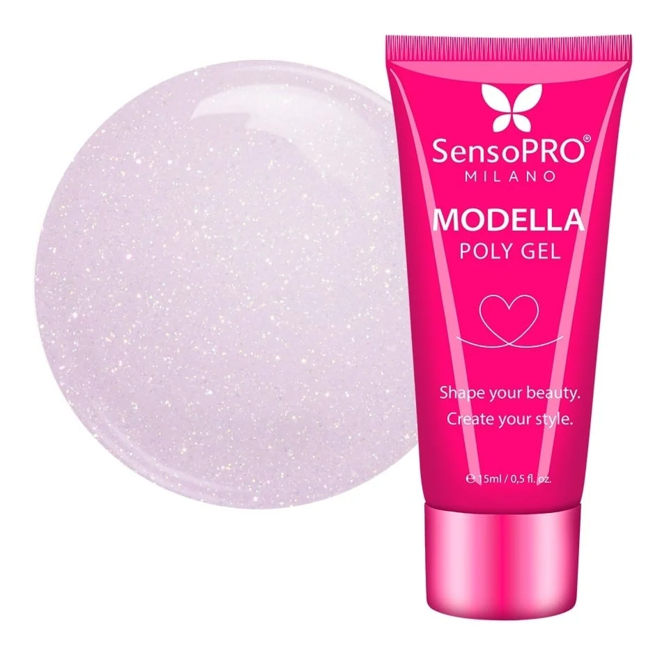 Polygel MODELLA SensoPRO Milano - Rosé Whisper, 15ml