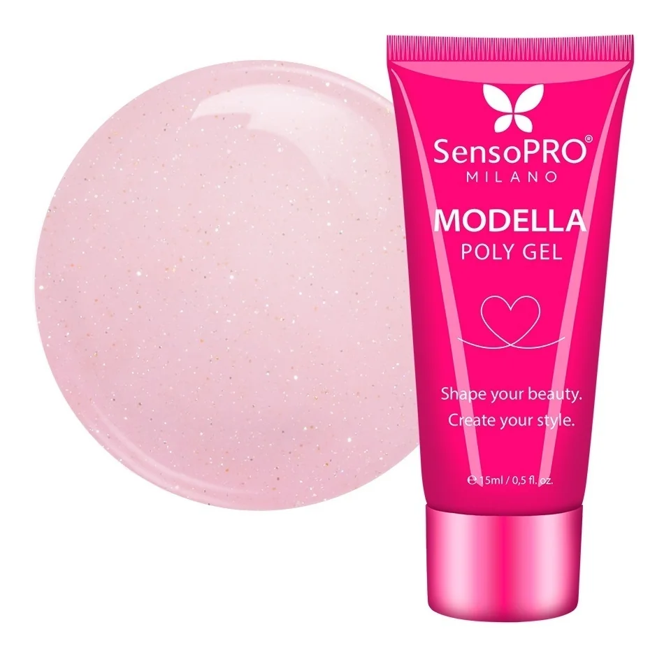 Polygel MODELLA SensoPRO Milano - Spark Pop, 15ml