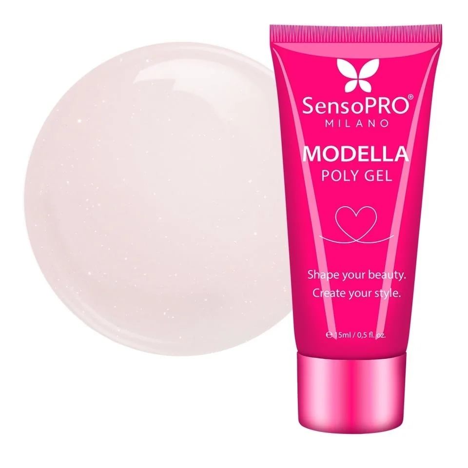 Polygel MODELLA SensoPRO Milano - Nude Rosé, 15ml