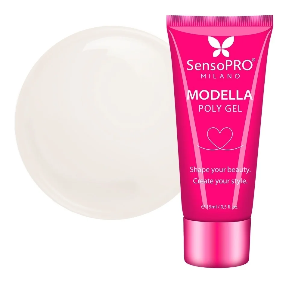 Polygel MODELLA SensoPRO Milano - Peach Cream, 15ml