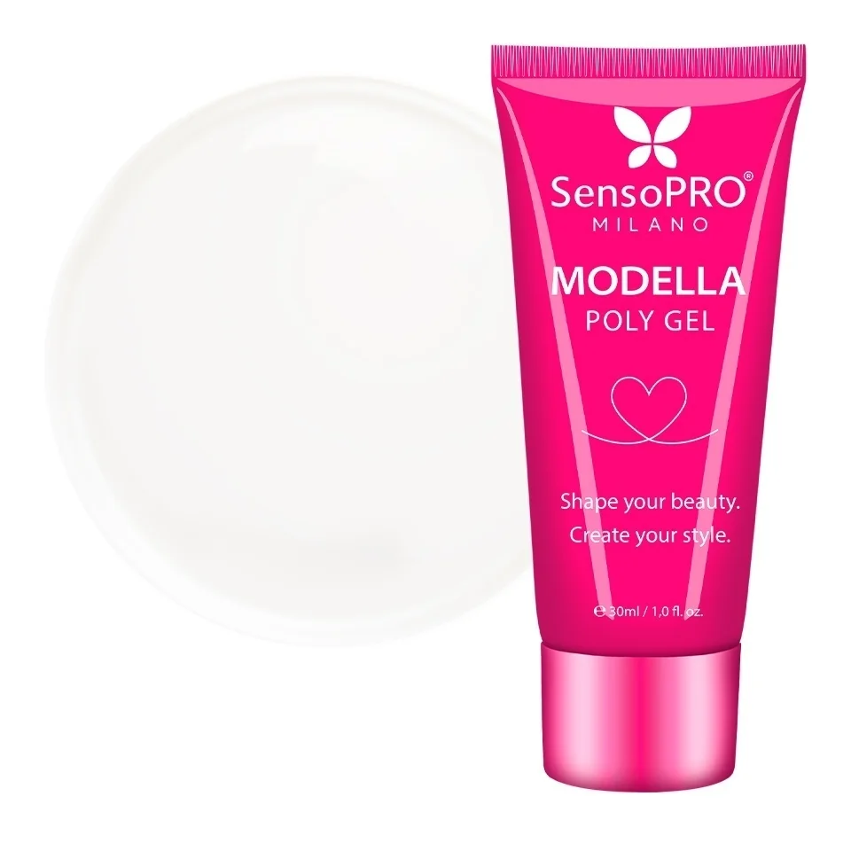 Polygel MODELLA SensoPRO Milano - Glass Clear, 30ml