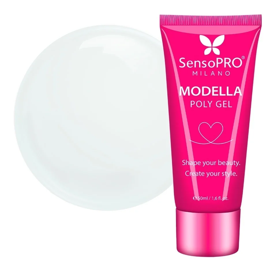 Polygel MODELLA SensoPRO Milano - Milky White, 50ml