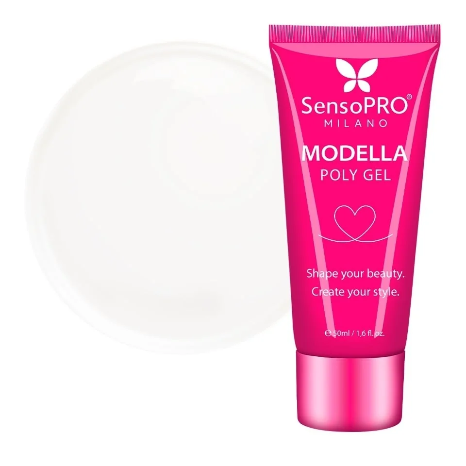 Polygel MODELLA SensoPRO Milano - Glass Clear, 50ml
