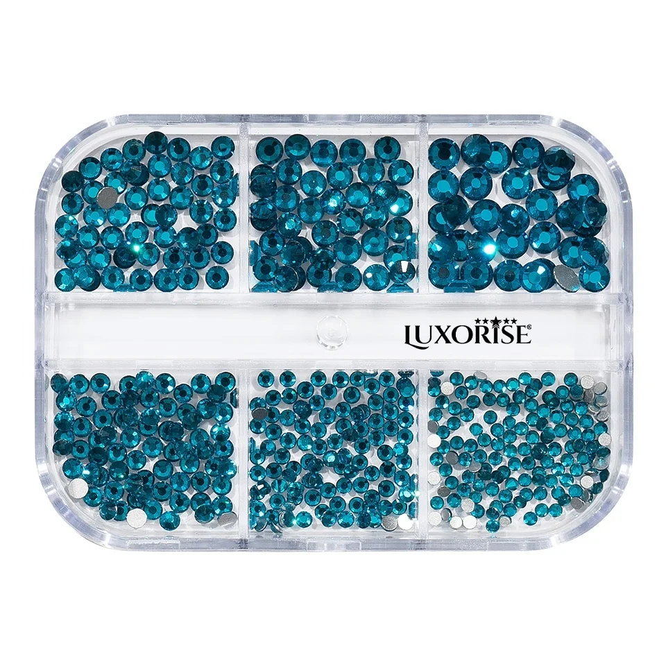 Strasuri Unghii LUXORISE Brilliant Topaz, 6 modele